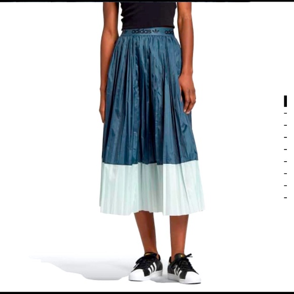 Adidas Pleated Midi Skirt - Picture 1 of 5